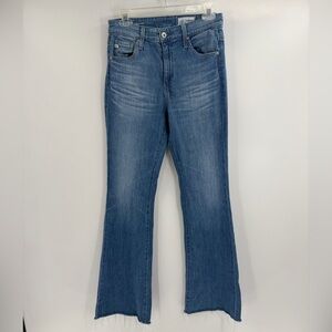 Ag Adriano Goldschmied Women's Light Blue Farrah mid rise Boot Cut Jeans size 26